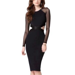 Bebe Melanie cut out midi dress